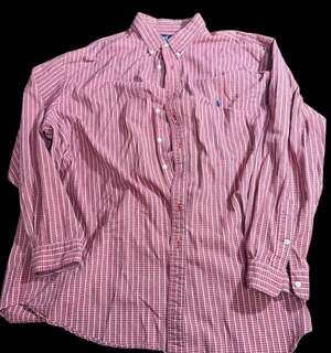 Polo Ralph Lauren Blake Mens Long Sleeve Plaid Shirt Button Down Red Check